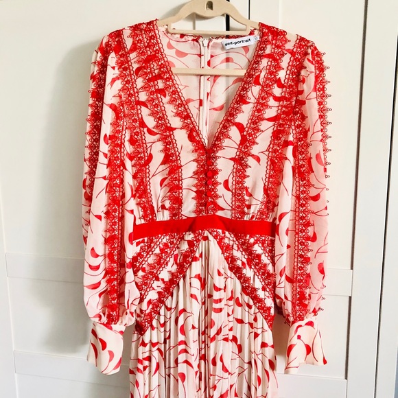 Self-Portrait Print Dress - Picture 3 of 7